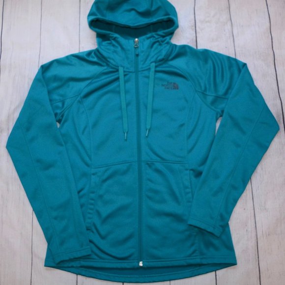 The North Face Jackets & Blazers - North Face Full Zip Teal Hoodie Women's Med